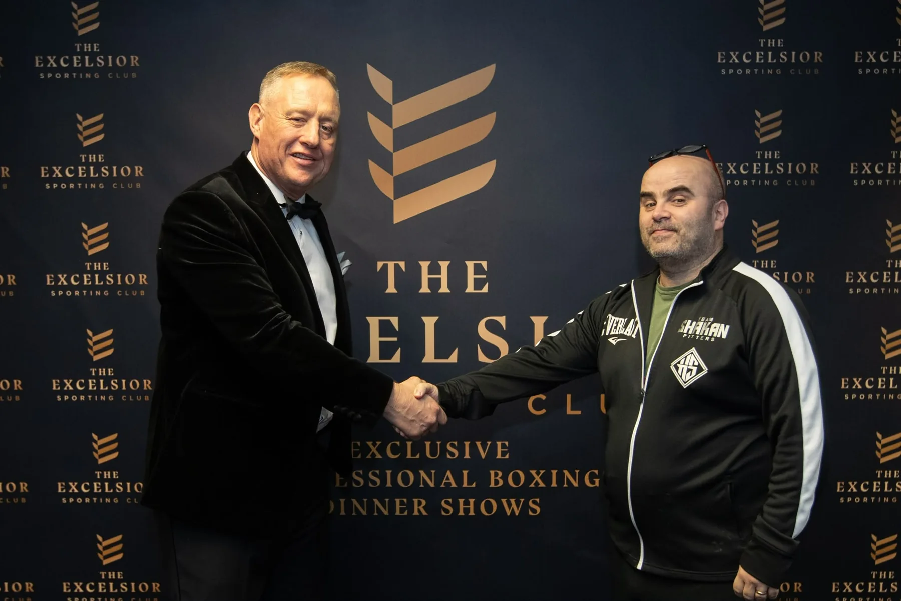 Scott Murray with fellow promoter Jon Pegg at the Excelsior Sporting Club.